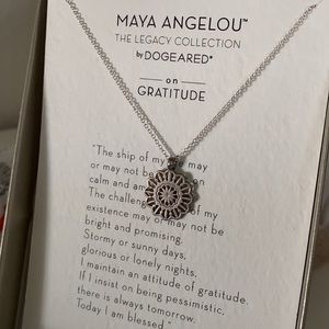 Sterling silver Gratitude necklace
